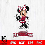 Arkansas Razorbacks Minnie Mouse, Svg Eps Dxf Png File, Digital Download