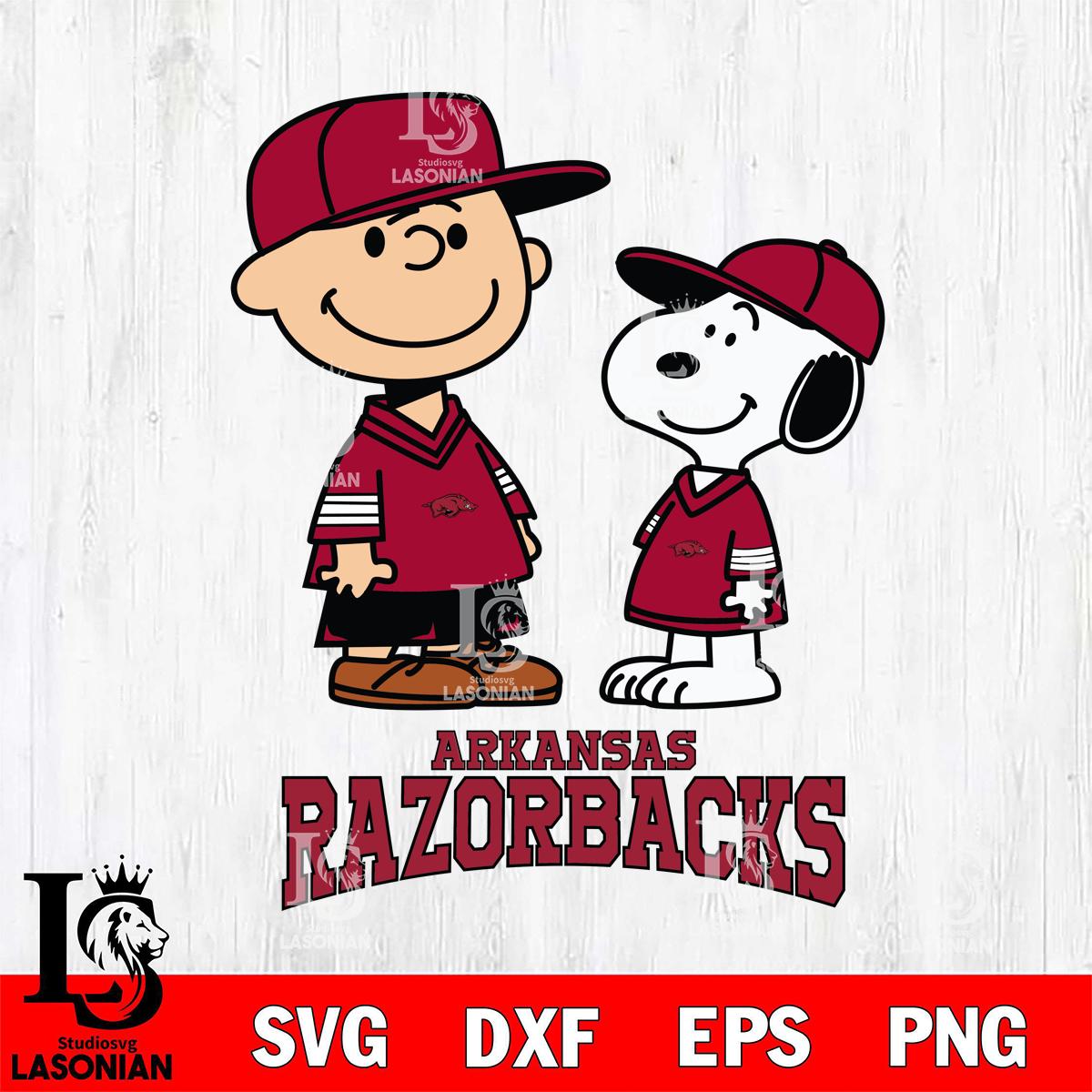 Arkansas Razorbacks Peanuts Snoopy Football – lasoniansvg