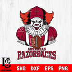 Arkansas Razorbacks Pennywise Horror Sport 9 Svg Eps Dxf Png File, Digital Download