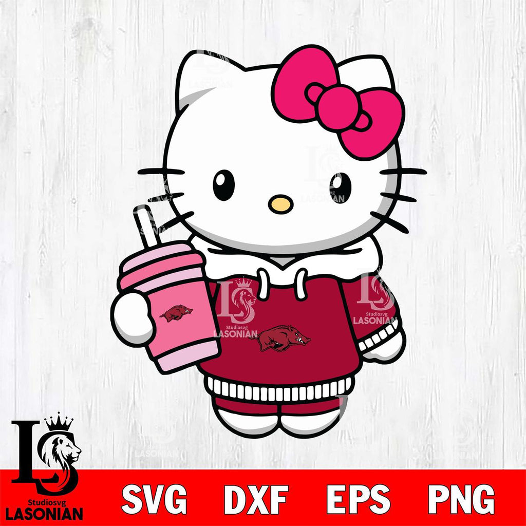 Arkansas Razorbacks Pretty Hello Kitty – lasoniansvg