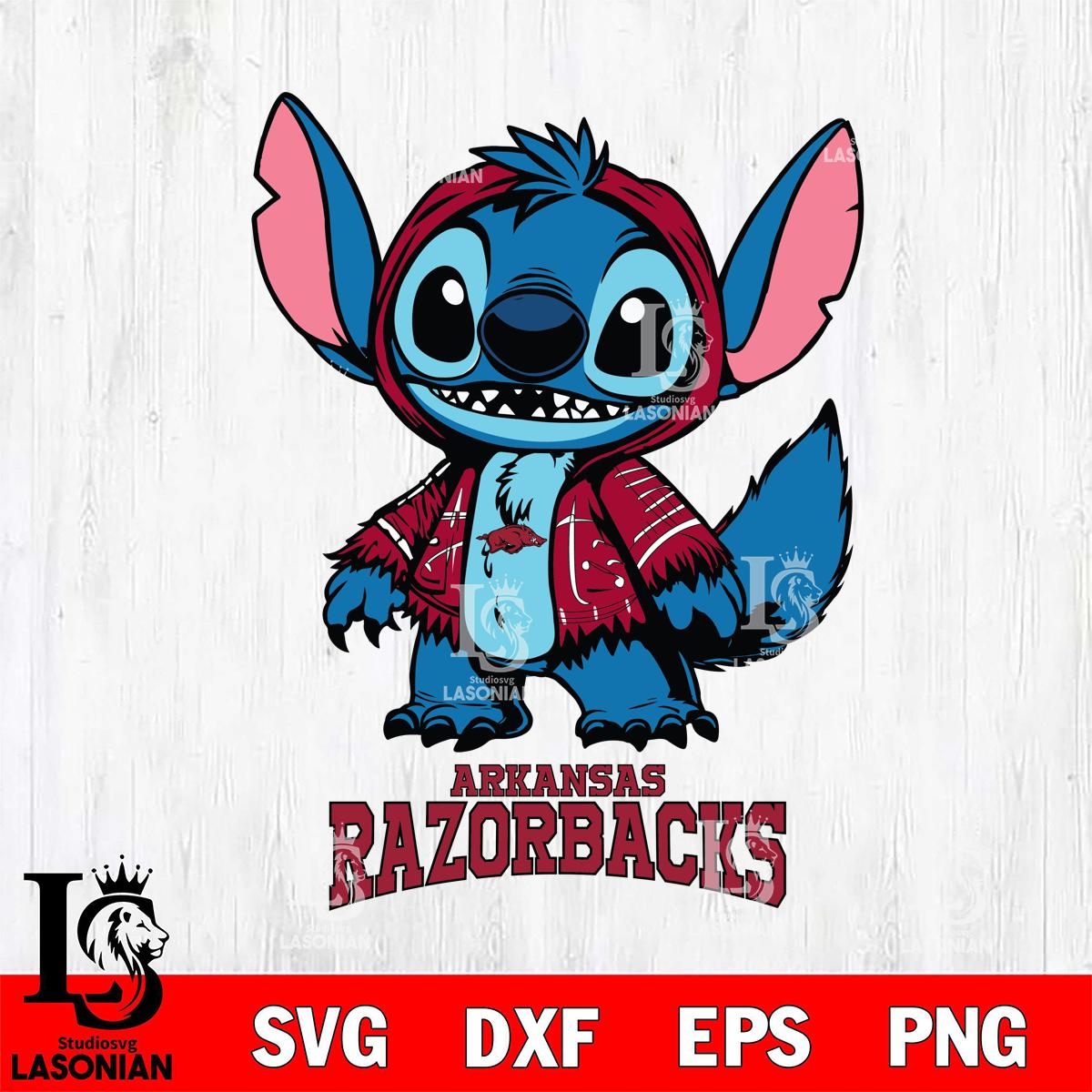 Arkansas Razorbacks Stitch Halloween – lasoniansvg