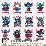 Arkansas Razorbacks Stitch Horror Bundle 12 SVG Svg Eps Dxf Png File, NCAA svg, Digital Download, Instant Download