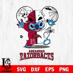 Arkansas Razorbacks Stitch Horror Halloween 2 Svg Eps Dxf Png File, Digital Download, Instant Download