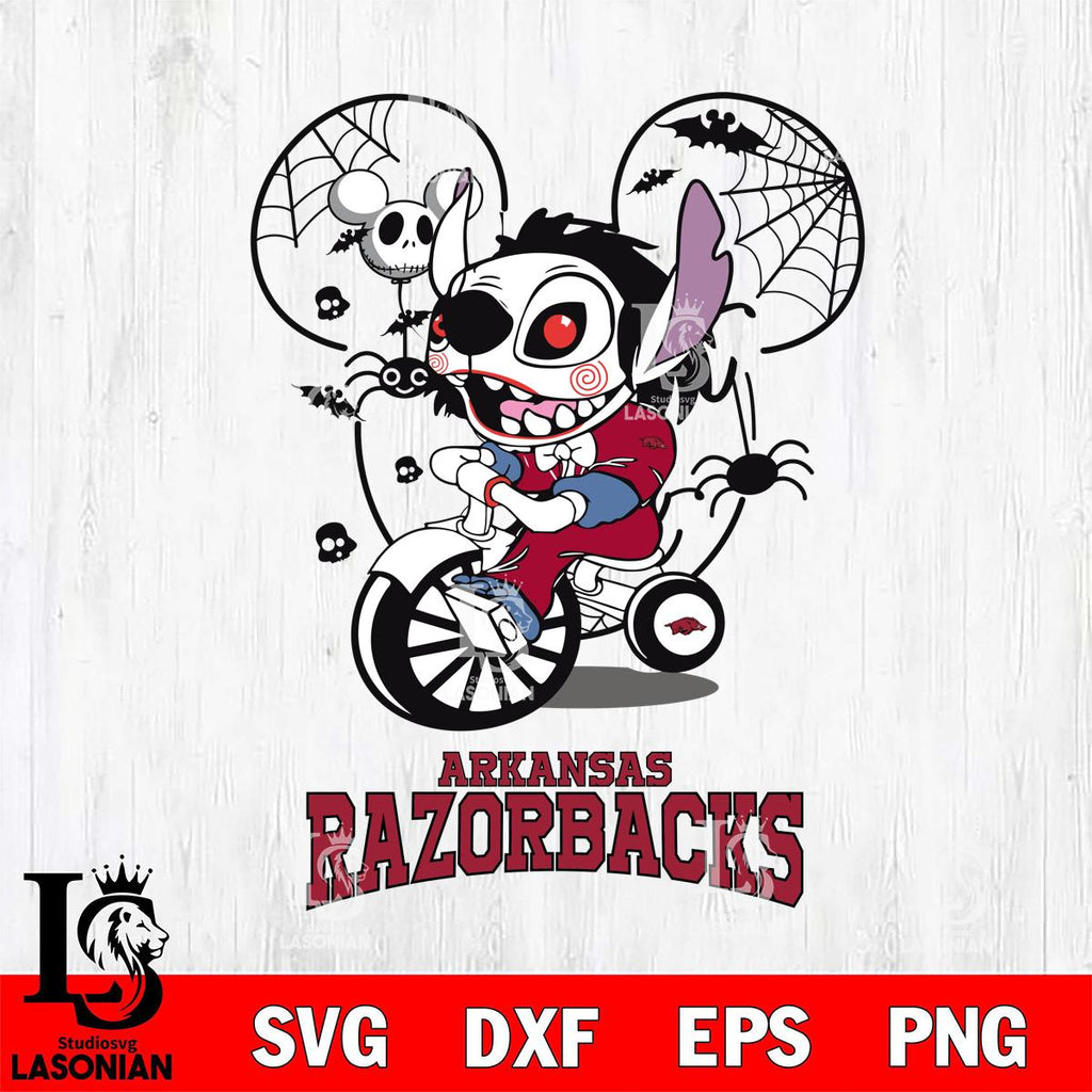 Halloween Razorbacks Arkansas Razorbacks Stitch Jigsaws Halloween – lasoniansvg