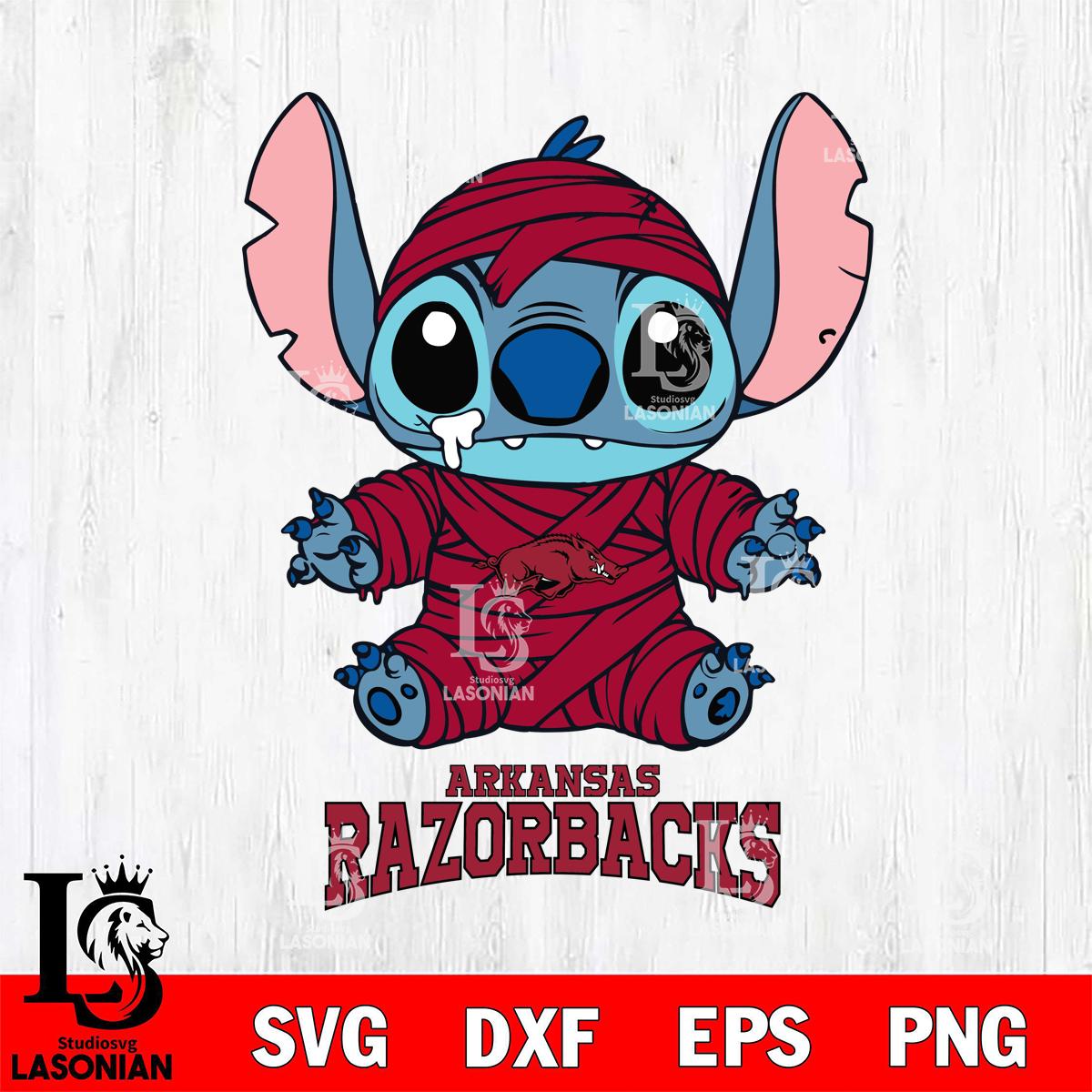 Arkansas Razorbacks Stitch Mummy – lasoniansvg