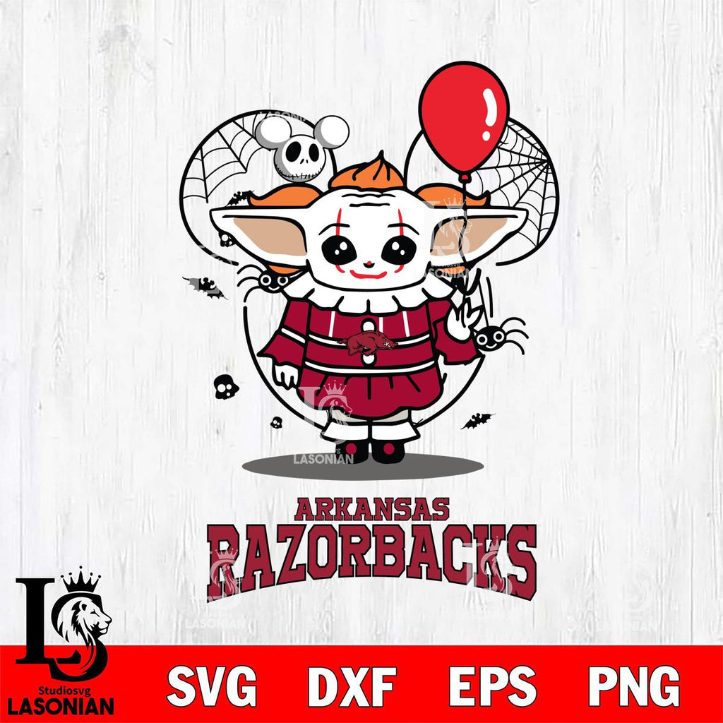 Halloween Razorbacks Arkansas Razorbacks Stitch Pennywise Halloween – lasoniansvg