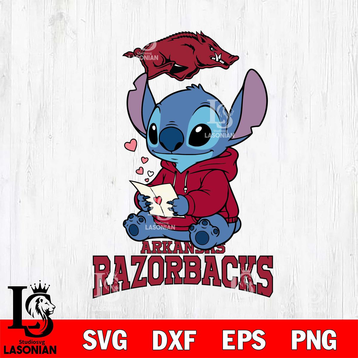 Arkansas Razorbacks Stitch Read Digital Download, NCAA SVG DXF EPS PNG ...