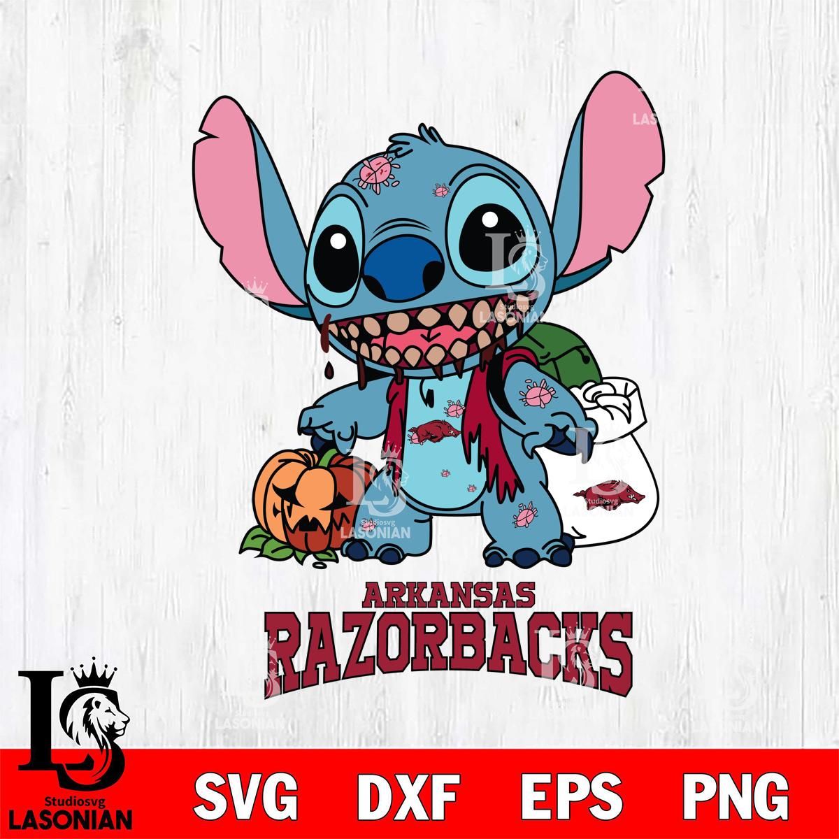 Arkansas Razorbacks Stitch Zombie – lasoniansvg