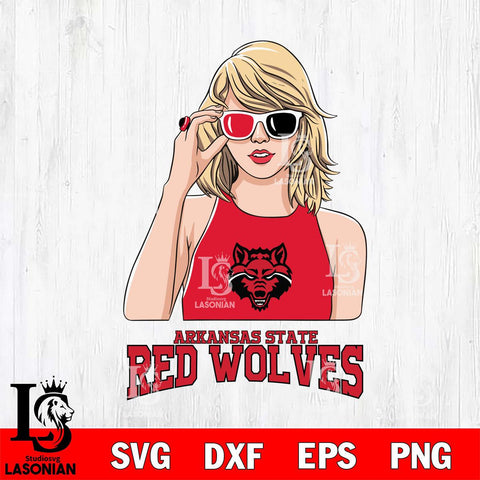 Arkansas State Red Wolves And Taylor Swift Fan Svg Eps Dxf Png File, Digital Download, Instant Download