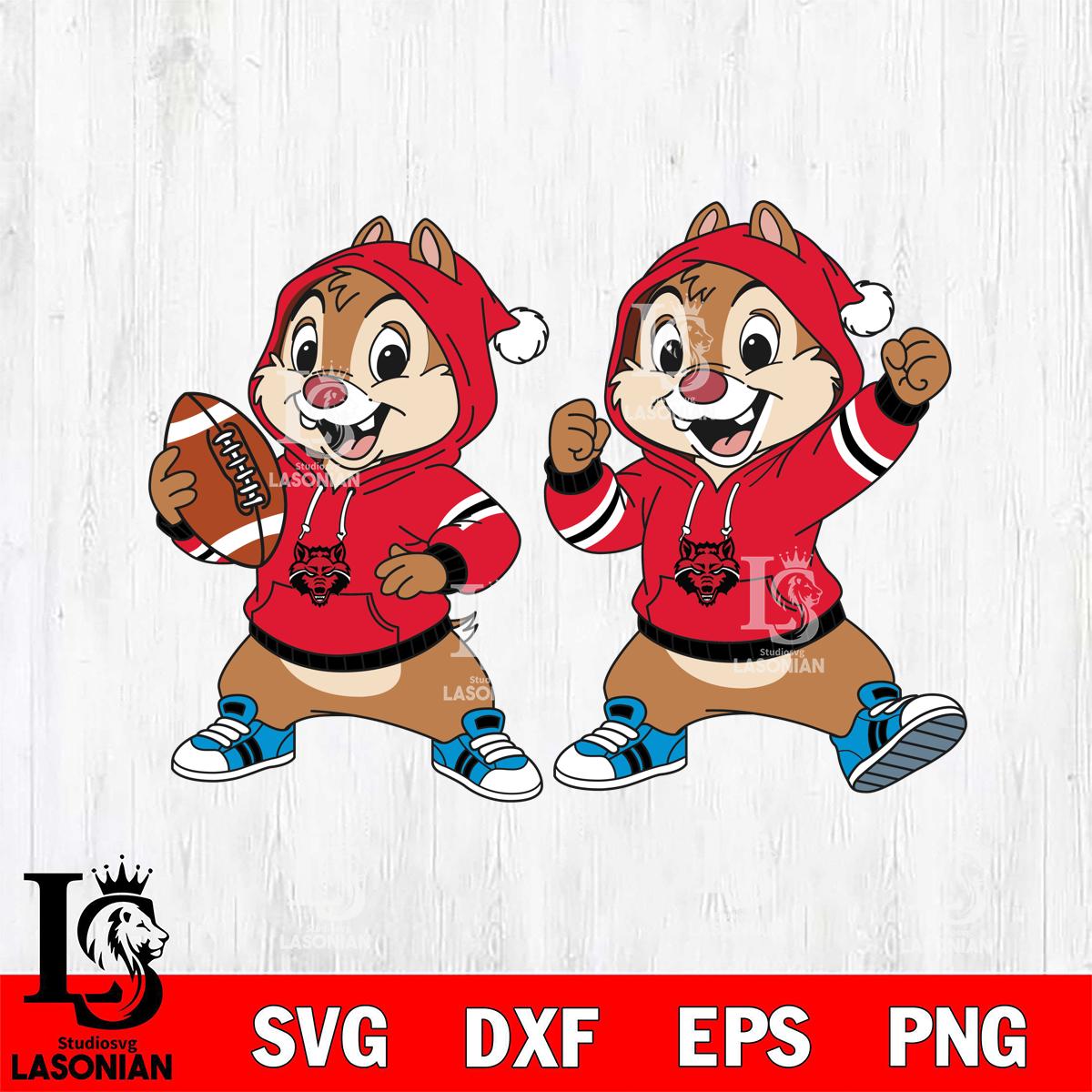 Arkansas State Red Wolves Chip và Dale Football – lasoniansvg