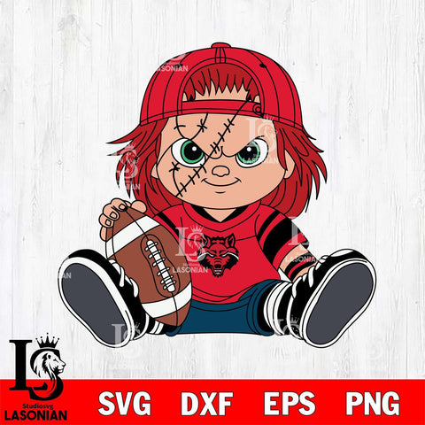 Arkansas State Red Wolves Chucky Horror 11 Svg Eps Dxf Png File, NCAA svg, Digital Download, Instant Download