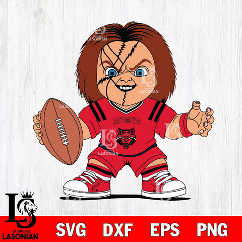 Arkansas State Red Wolves Chucky Horror 2 Svg Eps Dxf Png File, NCAA svg, Digital Download, Instant Download