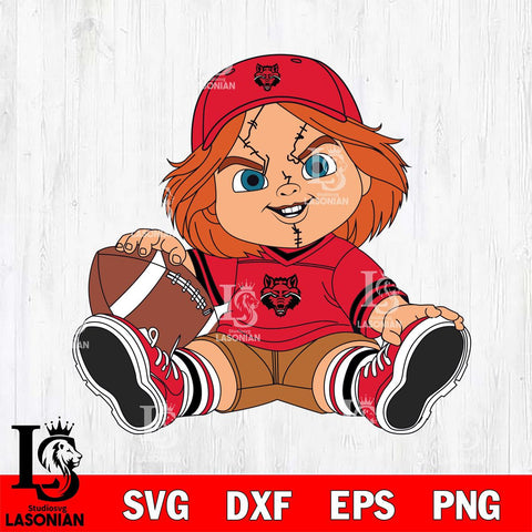 Arkansas State Red Wolves Chucky Horror 8 Svg Eps Dxf Png File, NCAA svg, Digital Download, Instant Download