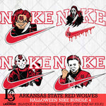 Arkansas State Red Wolves Halloween Nike NCAA Bundle 4 Svg Eps Dxf Png File, Digital Download, Instant Download