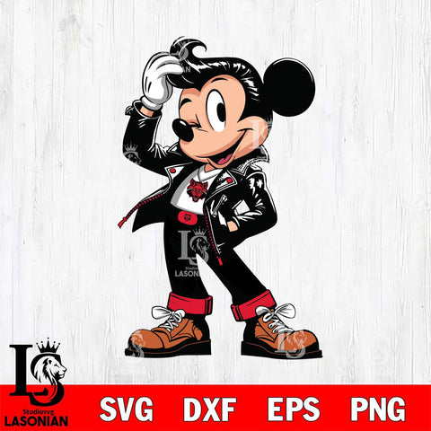 Arkansas State Red Wolves Handsome Mickey Mouse Svg Eps Dxf Png File, Digital Download, Instant Download