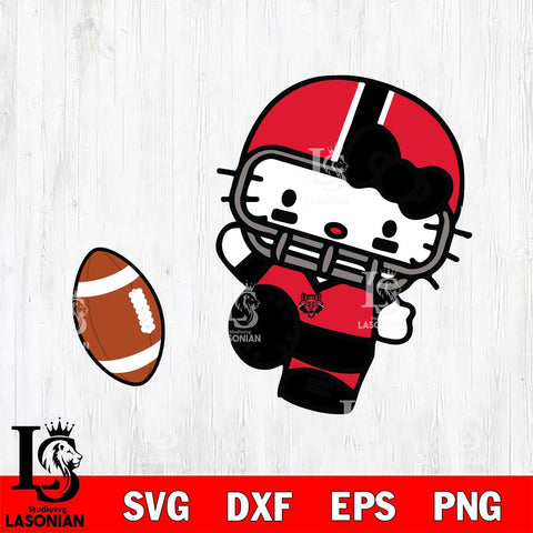 Arkansas State Red Wolves Hello Kitty sport 12 Svg Eps Dxf Png File, NCAA svg, Digital Download, Instant Download