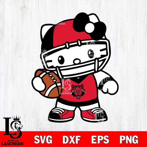 Arkansas State Red Wolves Hello Kitty sport 2 Svg Eps Dxf Png File, NCAA svg, Digital Download, Instant Download