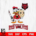 Arkansas State Red Wolves Jason Voorhees 12 Svg Eps Dxf Png File, Digital Download