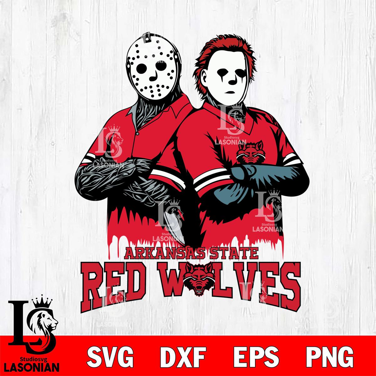 Arkansas State Red Wolves Jason Voorhees 8 – lasoniansvg