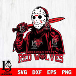 Arkansas State Red Wolves Jason Voorhees Horror 12 Svg Eps Dxf Png File, NCAA svg, Digital Download, Instant Download