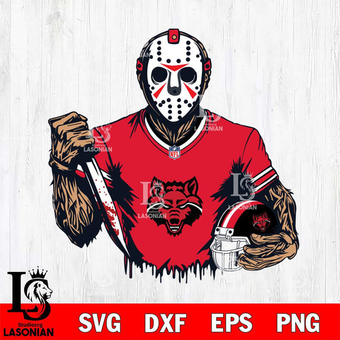 Arkansas State Red Wolves Jason Voorhees Horror 5 Svg Eps Dxf Png File, NCAA svg, Digital Download, Instant Download