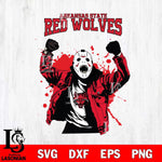 Arkansas State Red Wolves Jason Voorhees Horror Halloween 3 Svg Eps Dxf Png File, NCAA svg, Digital Download, Instant Download