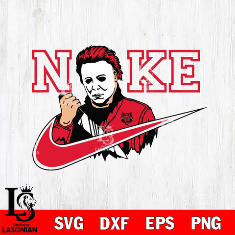 Arkansas State Red Wolves Michael Myers Nike Svg Eps Dxf Png File, Digital Download, Instant Download