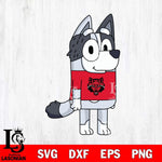 Arkansas State Red Wolves Muffin Bluey Svg Eps Dxf Png File, Digital Download, Instant Download