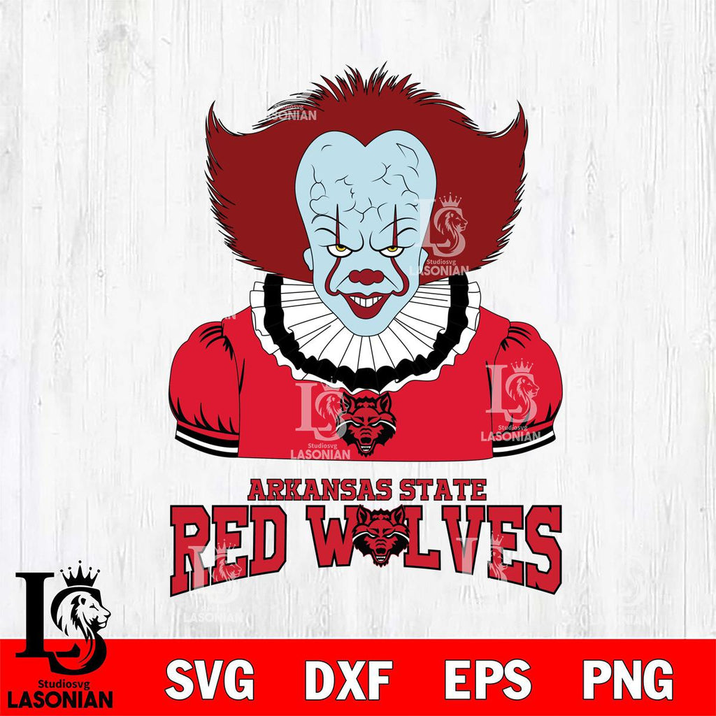 Arkansas State Red Wolves Pennywise Horror Sport 5 – lasoniansvg