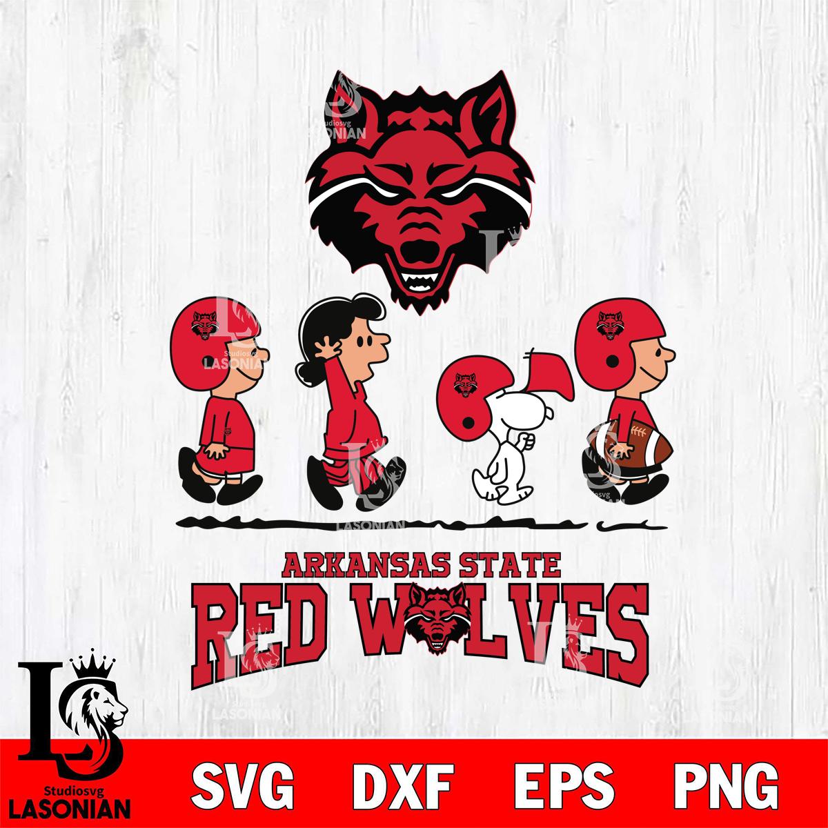 Arkansas State Red Wolves Snoopy Sport 12 – lasoniansvg
