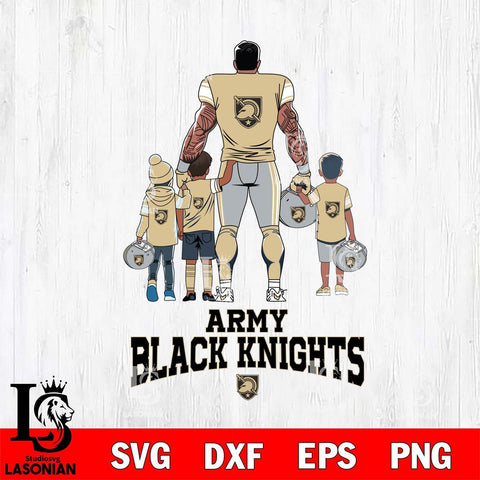 Army Black Knights 4 Father and son Rugby SVG DXF EPS PNG FILE,NCAA SVG, Father day Digital Download,Instant Download, Silhouette