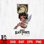 Army Black Knights Beauty Black Fairy Betty Boop, Svg Eps Dxf Png File, Digital Download