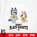 Army Black Knights Bluey & Bingo 4 Svg Eps Dxf Png File, NCAA svg, Digital Download, Instant Download