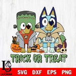 Army Black Knights Bluey Halloween Trick or Treat Svg Eps Dxf Png File, Digital Download, Instant Download