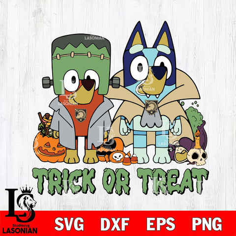 Army Black Knights Bluey Halloween Trick or Treat Svg Eps Dxf Png File, Digital Download, Instant Download