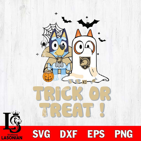 Army Black Knights Bluey Trick or Treat Halloween Svg Eps Dxf Png File, Digital Download, Instant Download