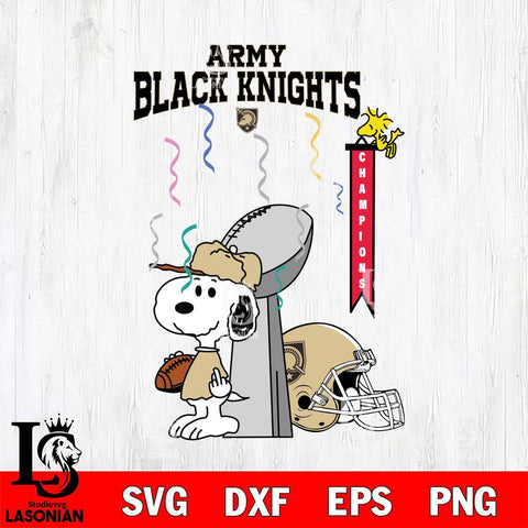 Army Black Knights Charlie Brown and Snoopy Super Bowl Svg Eps Dxf Png File, NCAA svg , Digital Download , Instant Download, Cricut File