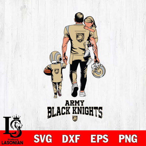 Army Black Knights Father And Son Football SVG DXF EPS PNG FILE,NCAA SVG, Father day Digital Download,Instant Download, Silhouette