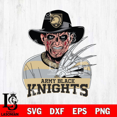 Army Black Knights Freddy Krueger Horror Halloween Svg Eps Dxf Png File, NCAA svg, Digital Download, Instant Download