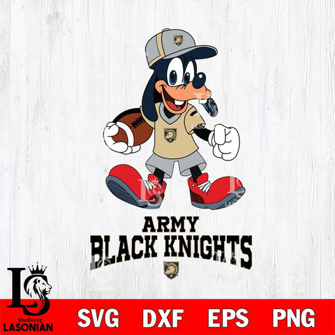 Army Black Knights Goofy Football Player SVG DXF EPS PNG FILE,NCAA svg ,Football Digital Download,Instant Download, Silhouette
