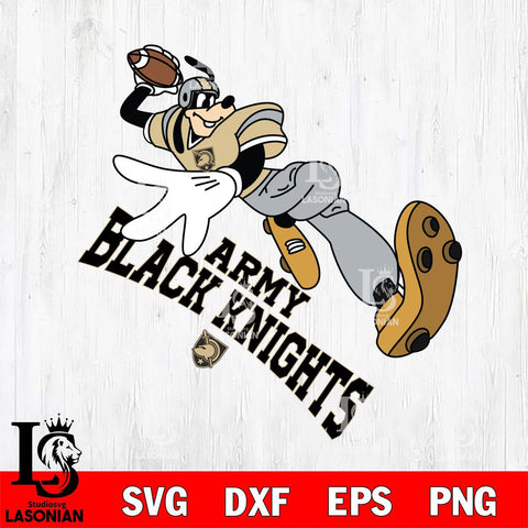 Army Black Knights Goofy rugby player SVG DXF EPS PNG FILE,NCAA svg ,Football Digital Download,Instant Download, Silhouette