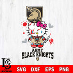 Army Black Knights Hello Kitty Horror 2 Svg Eps Dxf Png File, Digital Download