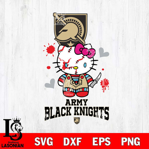Army Black Knights Hello Kitty Horror 2 Svg Eps Dxf Png File, Digital Download