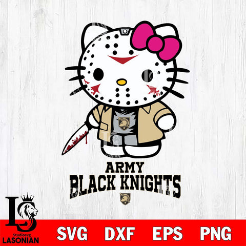 Army Black Knights Hello Kitty Horror 3 Svg Eps Dxf Png File, Digital Download