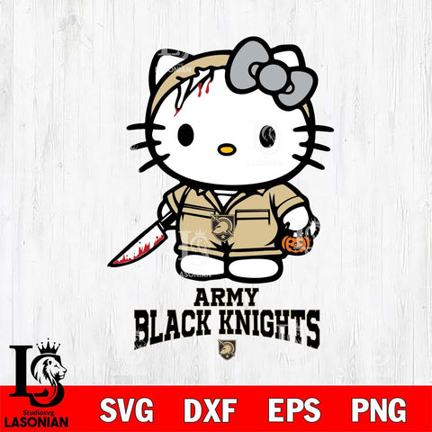 Army Black Knights Hello Kitty Horror 5 Svg Eps Dxf Png File, Digital Download