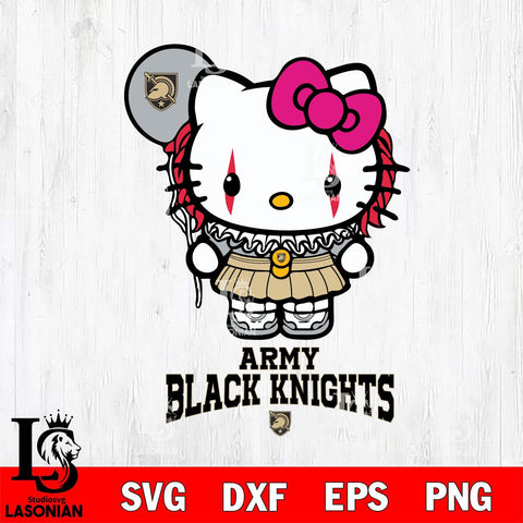 Army Black Knights Hello Kitty Horror 7 Svg Eps Dxf Png File, Digital Download