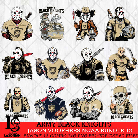 Army Black Knights Jason Voorhees Horror Bundle 12 SVG Eps Dxf Png File, bundle NCAA svg, Digital Download, Instant Download