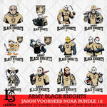 Army Black Knights Jason Voorhees NCAA Bundle 12 SVG Svg Eps Dxf Png File, Digital Download