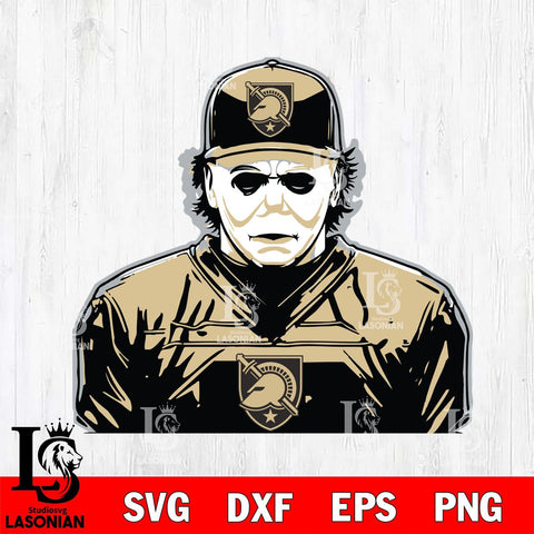 Army Black Knights Michael Myers Horror Halloween Svg Eps Dxf Png File, NCAA svg, Digital Download, Instant Download