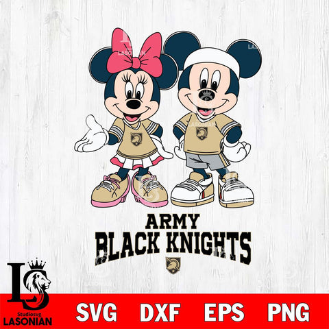 Army Black Knights Mickey And Minnie Football Svg Eps Dxf Png File, NCAA svg , Digital Download , Instant Download, Cricut File